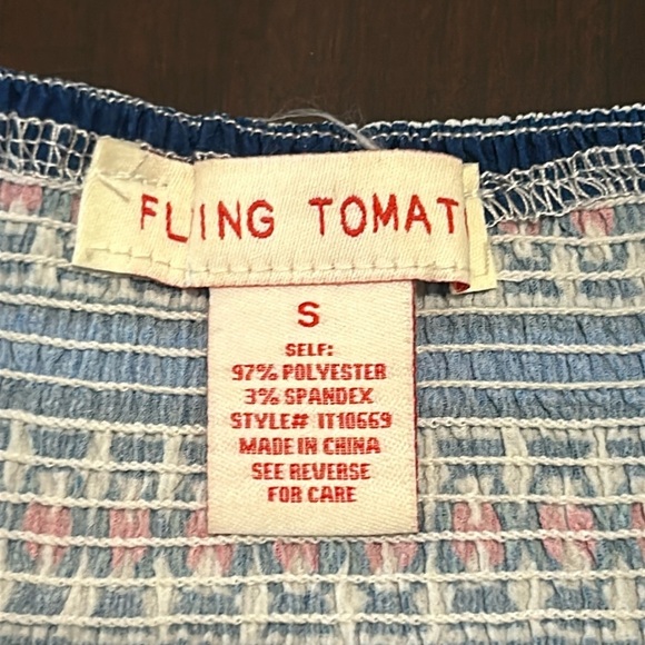 Flying Tomato Multicolour Boho Striped Smocked Off The Shoulders Top - Picture 4 of 14